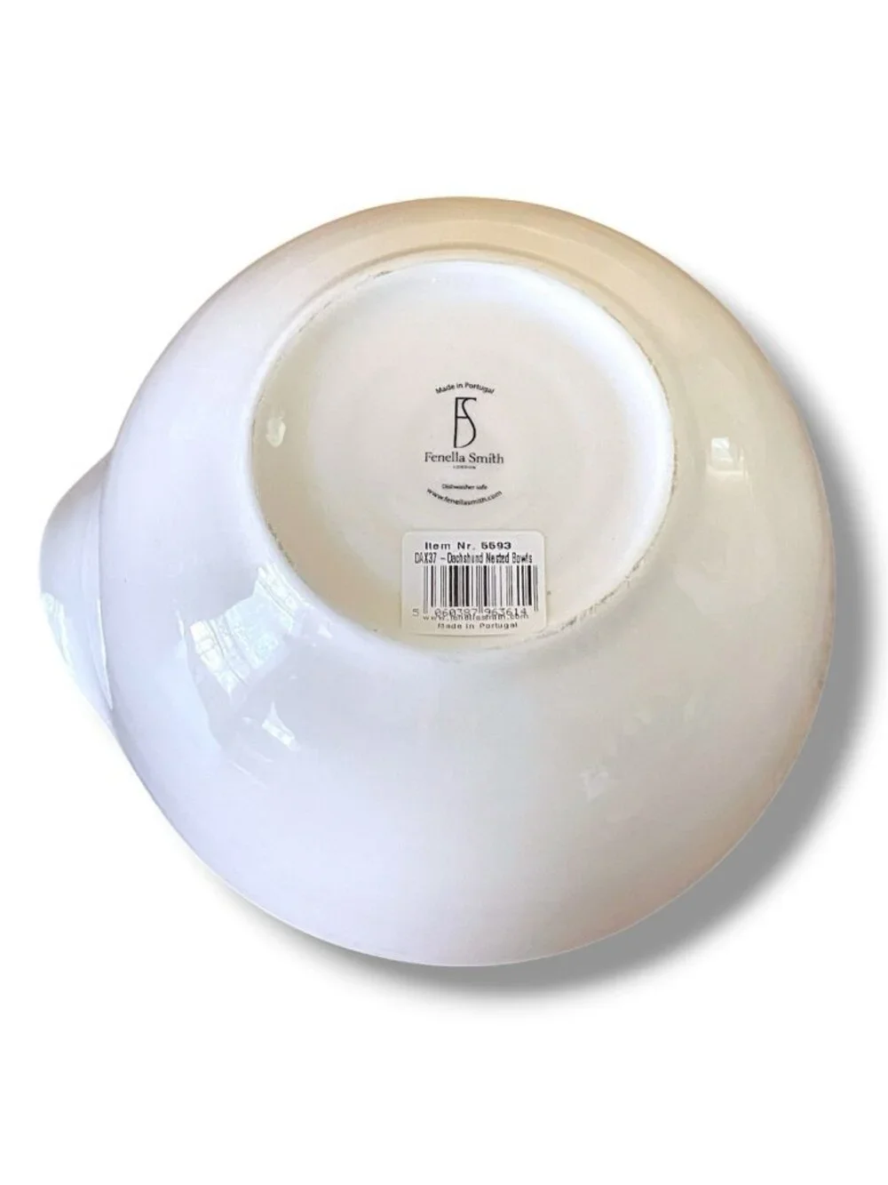Fenella Smith Set of 3 Mixing Nesting Bowls Dachshund Chef Dog Lover Ceramic